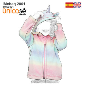MOLDE CHAQUETA POLAR UNICORNIO NIÑA 2001