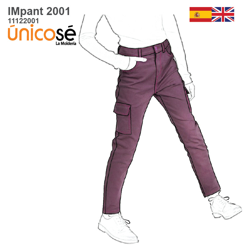 MOLDE PANTALON JEANS NIÑA 2001