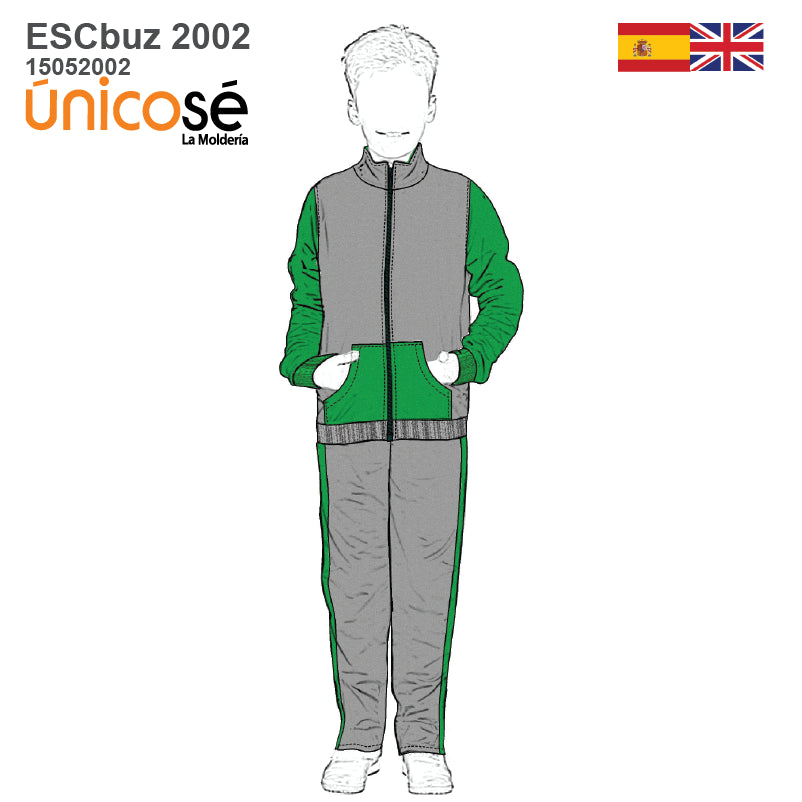 MOLDE SUDADERA / BUZO ESCOLAR 2002