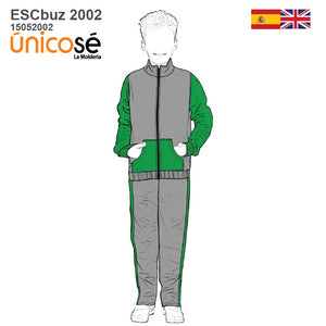 MOLDE SUDADERA / BUZO ESCOLAR 2002