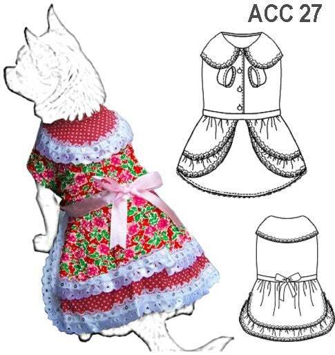 MOLDE VESTIDO HUASA MASCOTA ACC 0927