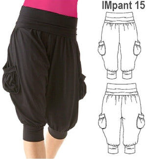 MOLDE PANTALON HAREM NIÑA 0915