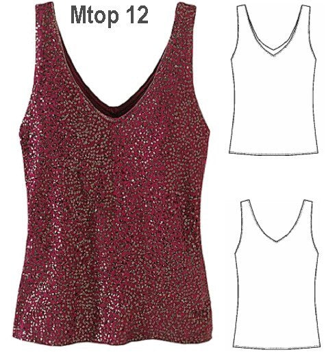 MOLDE TOP BASICO MUJER 0912