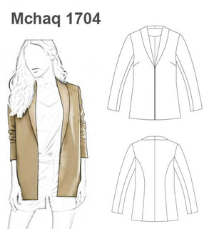 MOLDE CHAQUETA TAPADO MUJER 1704
