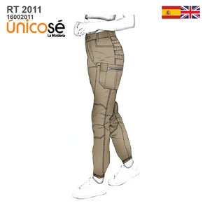 MOLDE PANTALON CARGO MUJER 2011