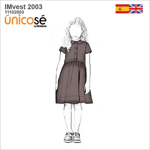 MOLDE VESTIDO CUELLO BEBE NIÑA 2003