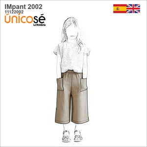 MOLDE PANTALON BASICO NIÑA 2002