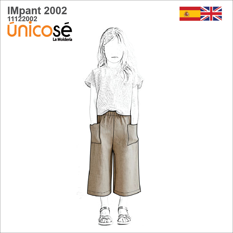 MOLDE PANTALON BASICO NIÑA 2002