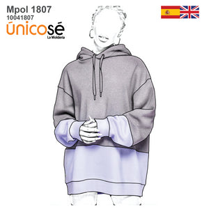 MOLDE POLERON OVERSIZE MUJER 1807