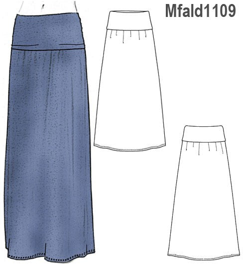 MOLDE FALDA LARGA MUJER 1109