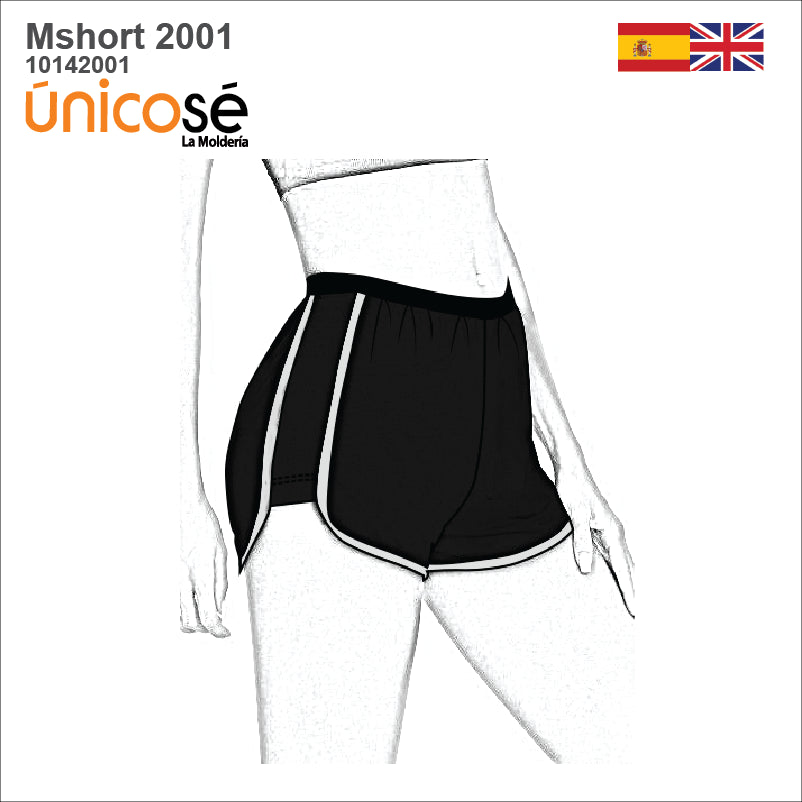 MOLDE SHORT DEPORTIVO MUJER 2001