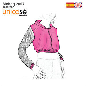 MOLDE CHAQUETA CROP TOP MUJER MCHAQ 2007