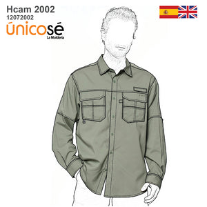 MOLDE CAMISA CARGO HOMBRE 2002