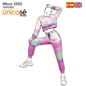 MOLDE SUDADERA / BUZO URBANO MUJER 2002