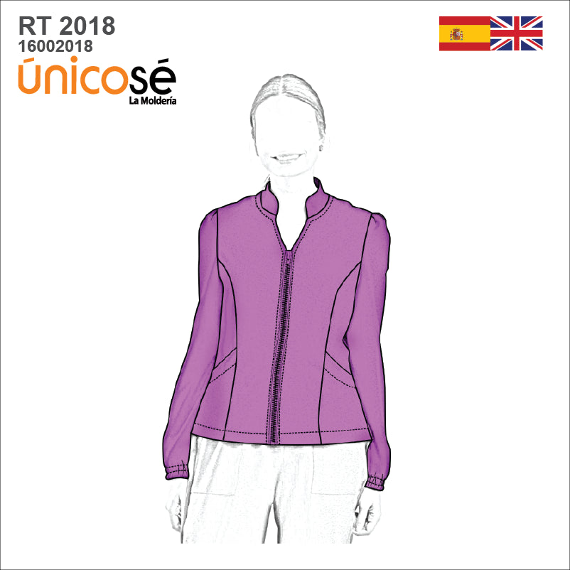 MOLDE CHAQUETA MEDICO MUJER RT 2018