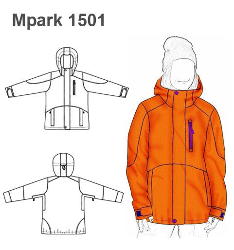 MOLDE PARKA DEPORTIVA MUJER 1501