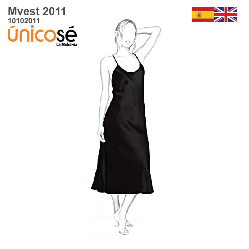 MOLDE VESTIDO LARGO MUJER 2011