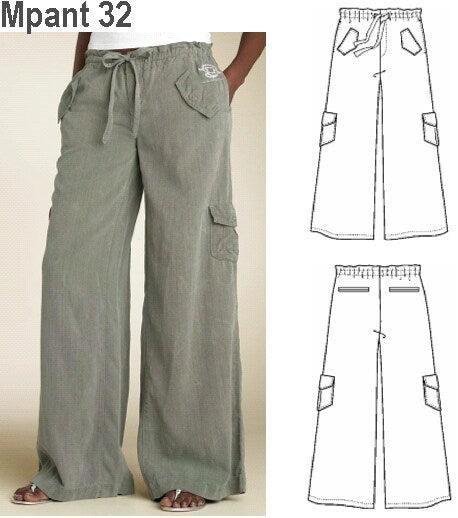 MOLDE PANTALON PLAYA MUJER 0932