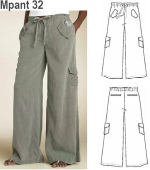 MOLDE PANTALON PLAYA MUJER 0932