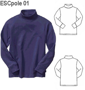 MOLDE POLERA BASICA ESCOLAR 0901