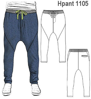 MOLDE PANTALON HAREM HOMBRE 1105