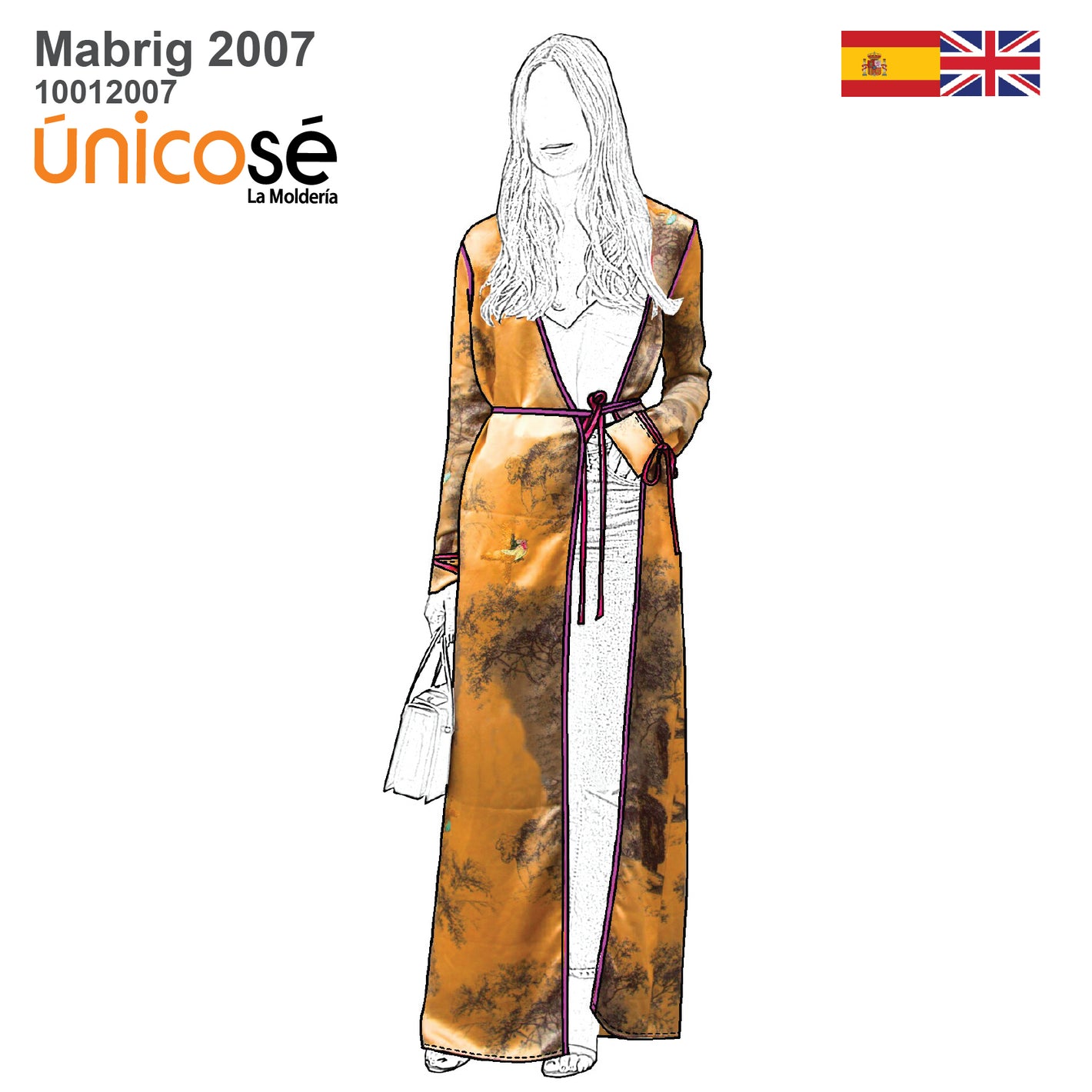 MOLDE ABRIGO KIMONO MUJER 2007