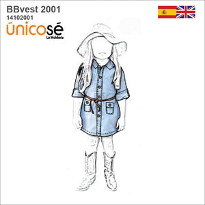 MOLDE VESTIDO CAMISERO BEBE 2001