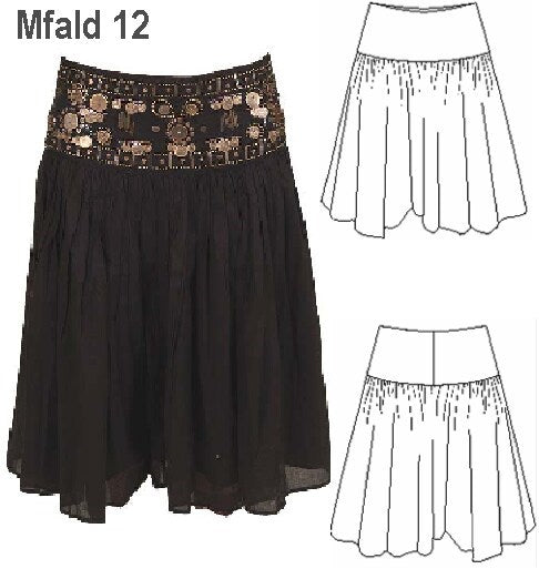 MOLDE FALDA CON REBECA MUJER 0912