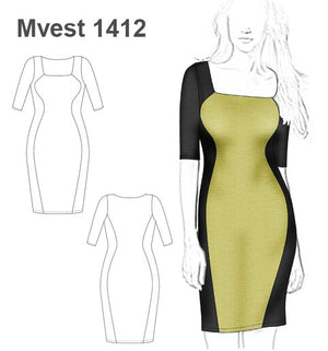 MOLDE VESTIDO MODELADOR MUJER 1412