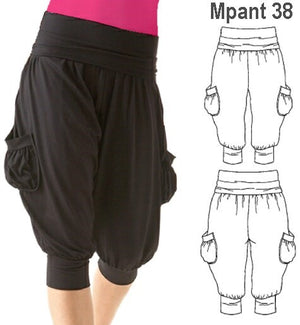 MOLDE PANTALON HAREM MUJER 0938