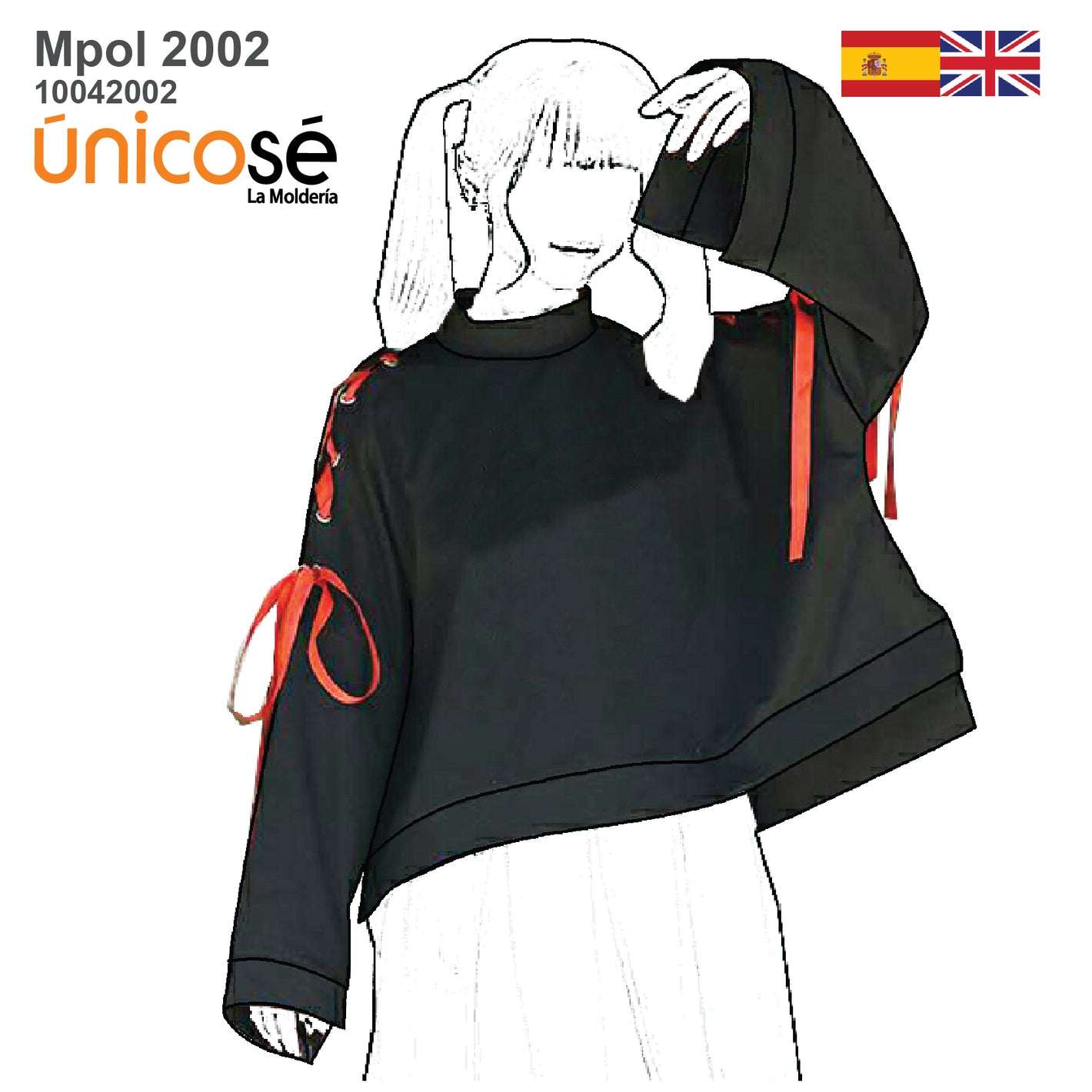 MOLDE POLERON ANIME MUJER 2002
