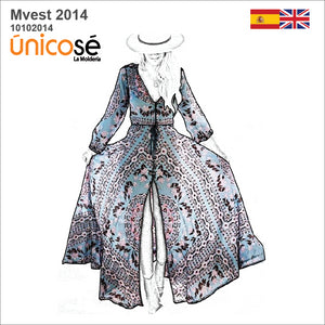MOLDE VESTIDO LARGO MUJER 2014