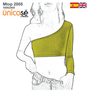 MOLDE TOP ASIMETRICO MUJER 2005