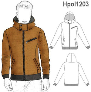 MOLDE POLERON CHAQUETA HOMBRE 1203