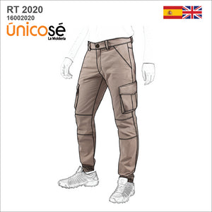 MOLDE PANTALON CARGO HOMBRE RT 2020