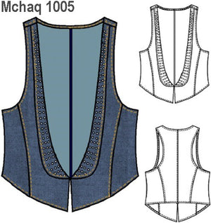 MOLDE CHALECO MUJER 1005