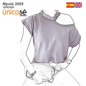 MOLDE POLERA CROP TOP MUJER 2005