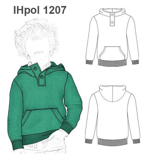 MOLDE POLERON BASICO NIÑO 1207