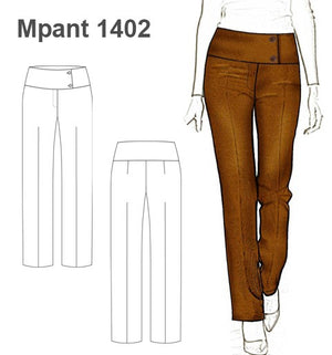 MOLDE PANTALON CLASICO MUJER 1402