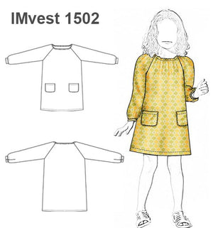 MOLDE VESTIDO RAGLAN NIÑA 1502