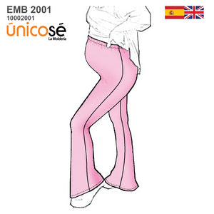 MOLDE PANTALON MATERNAL 2001