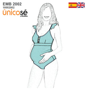 MOLDE TRAJE DE BAÑO MATERNAL 2002