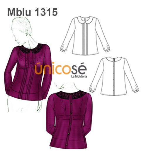 MOLDE BLUSA  BEBE MUJER 1315