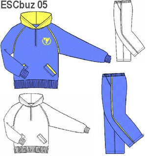MOLDE SUDADERA / BUZO BASICO ESCOLAR 0905