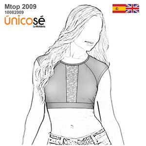 MOLDE TOP ESCOTE MUJER 2009