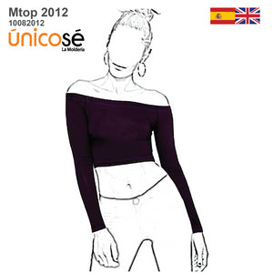 MOLDE TOP AJUSTADO MUJER 2012