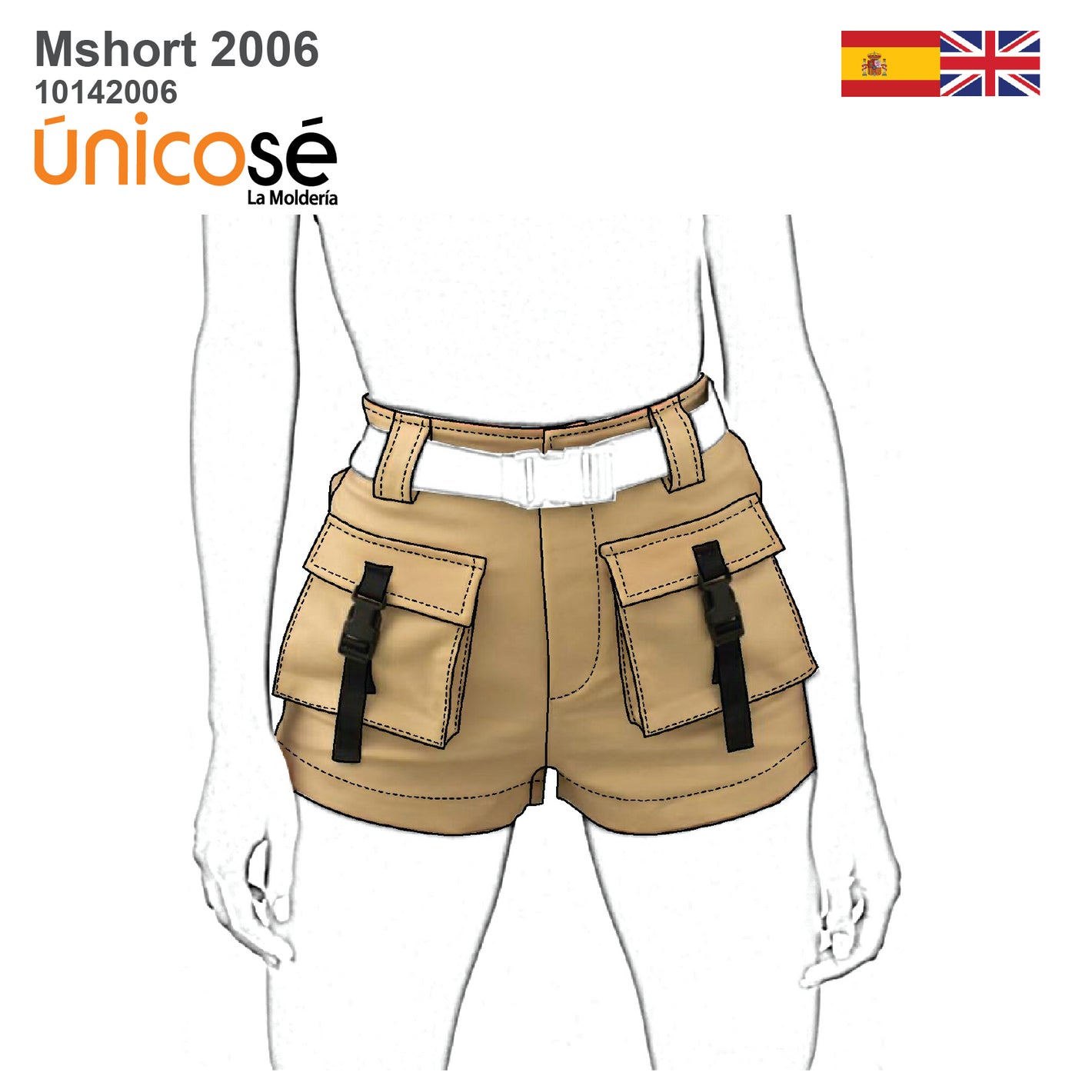 MOLDE SHORT SAFARI MUJER 2006