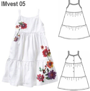 MOLDE VESTIDO SOLERA NIÑA 0905