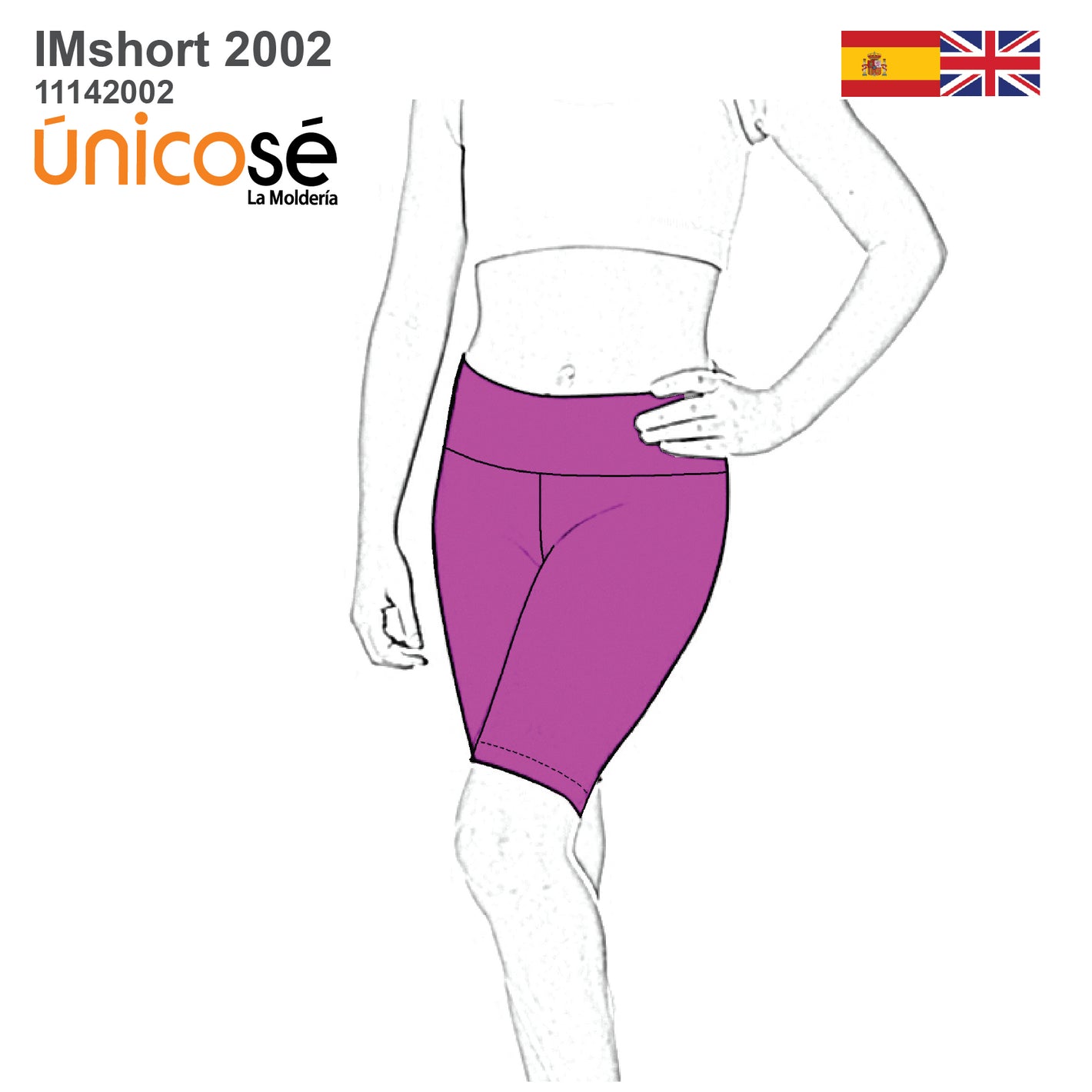 MOLDE SHORT CALZA BIKER NIÑA 2002