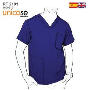 MOLDE CHAQUETA SANITARIA HOMBRE RT 2101